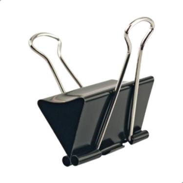 Imagem de Kit 36 Clips Binder Prendedor Borboleta De Papel Grampo Mola 32mm - Da