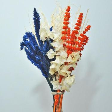 Imagem de Buquê de flores desidratadas flores rabo de gato azul - Beauté
