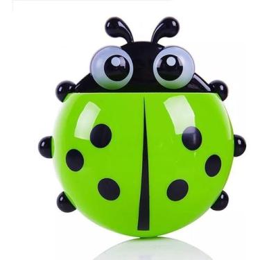 Imagem de Porta Escova De Dente Infantil Joaninha C Ventosa P Parede - Novo Sécu