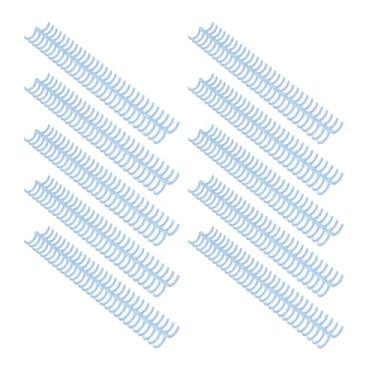 Imagem de Lombada para Encadernação Com 30 Argolas, 19 Mm de Diâmetro, Capacidade para 150 Folhas, Preto, Comprimento Personalizável, Alta Capacidade, Material Plástico, Encadernação (Azul