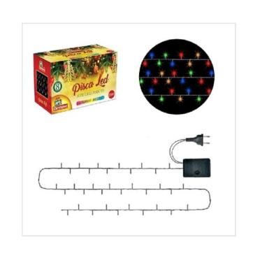 Imagem de Pisca Pisca Led Natal Arroz Colorido 100 Lâmpadas Led 127V - Mt Import