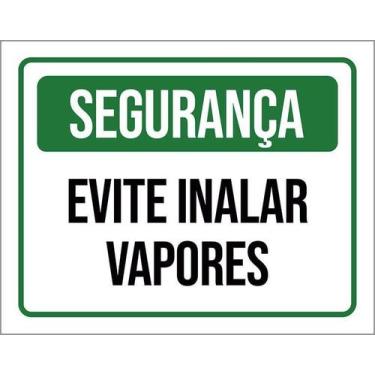 Imagem de Placa Segurança Evite Inalar Vapores 36X46 - Sinalizo