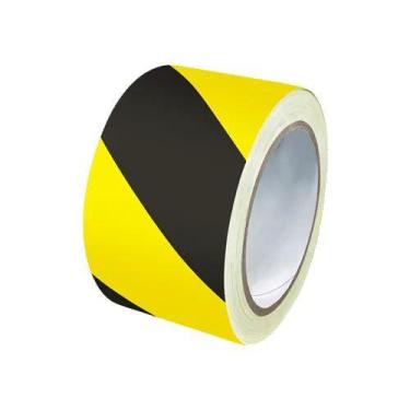 Imagem de Fita de Segurança Zebrada 100m - Plastcor