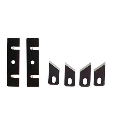 Imagem de Jogo De Lâminas Reposição Para Refilador Manual 6 Facas Aço - VAZ