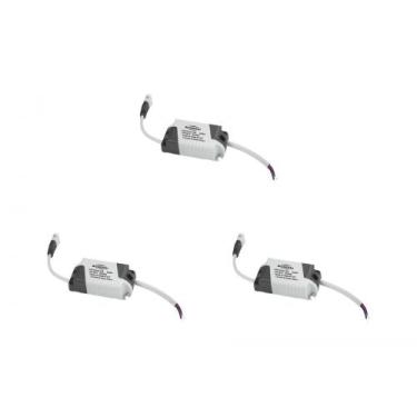 Imagem de Kit C/3 - Driver Reator Fonte P/Painel Led Blumenau 18W, Bivolt