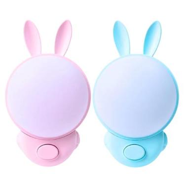 Imagem de 2 Luminárias Coelho Luz LED Emergencia de Tomada Infantil - Equipe F