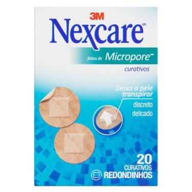 Imagem de Curativo Nexcare Micropore Redondinhos com 20 Unidades