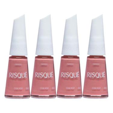 Imagem de Kit 4 Esmalte Risqué Cor Chick Pop 8ml