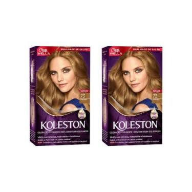 Imagem de Coloraçao Koleston 73 Louro Avela-Kit C/2Un