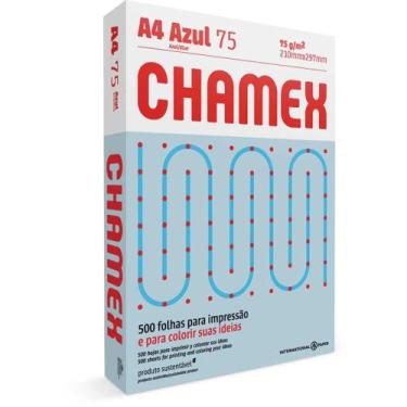 Imagem de Papel Sulfite A4 Colorido Chamex 75G AZUL PCT com 500 - Gna