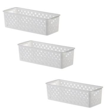Imagem de Kit 3 Cesto Organizador Multiuso Quadratta 27x11x8 Cm - Paramount