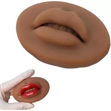 Imagem de Boca Para Treino Negra 3D Micropigmentação Piercing  - Sobelle