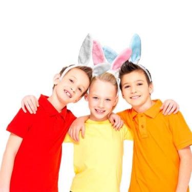 Imagem de Tiara Com Orelha De Coelho da Páscoa Peludinha Várias Cores - Fantasia