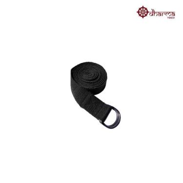 Imagem de Cinto/Strap Iyengar Preto Alongamentos/Alinhamento Postural - Dharma Y