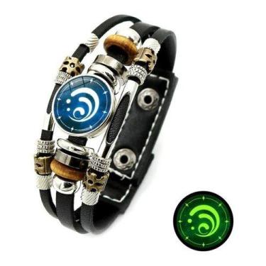 Imagem de Pulseira  Genshin Impacto Botão Snap Iluminado - NStyle