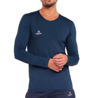 Imagem de Camisa Térmica Topper Masculina Manga Longa UV50 New - Ref 4323020, G,