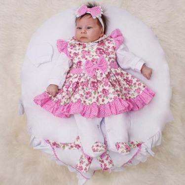 Imagem de Saída de Maternidade para Bebê Menina  Ísis 05 Peças - Pandora Baby En