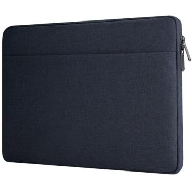 Imagem de HEDUGO Capa para laptop com bolso acessório acolchoado bolsa de transporte para computador de 15,6 polegadas compatível com HP Dell Asus Acer capa protetora para laptop para Chromebook/notebook/tablet