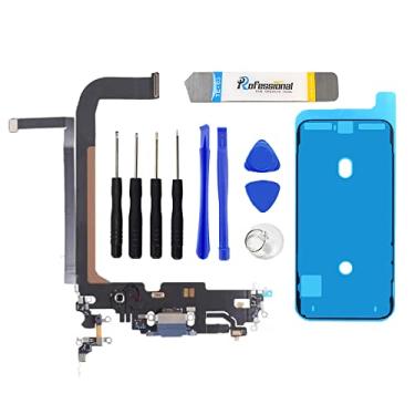 Imagem de Porta de carregamento USB Flex Cable Dock Board Connector - Microfone - Substituição da porta de fone de ouvido para iPhone 13 Pro Max com kit (azul)