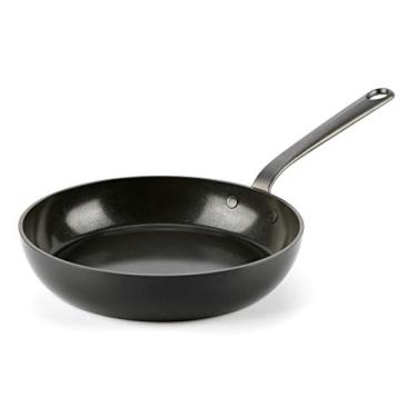 Imagem de GreenPan Frigideira artesanal de cerâmica anodizada, saudável, antiaderente, 24 cm, cabos de aço inoxidável fundido, resistente a arranhões, segura por indução, pode ser lavada na lava-louças e no