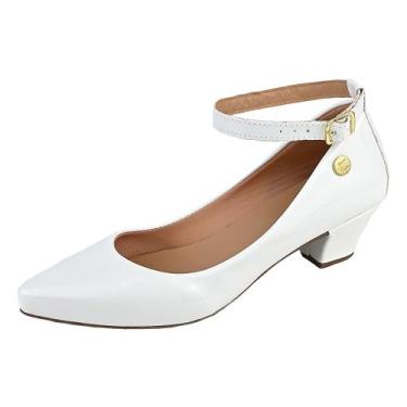 Imagem de Sapato Feminino Scarpin Salto Baixo Grosso Festa Ref: 36.002 - Donna S