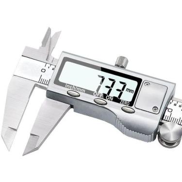 Imagem de Paquímetro Digital Aço Inox 150mm ou 6" Com Estojo Profissional - FERT