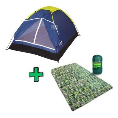 Imagem de Kit Barraca De Camping 4 Pessoas + Colchonete Casal - Mor
