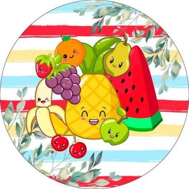 Imagem de Painel Festa Redondo C/ Elástico 1,50m Frutas - Fadrix