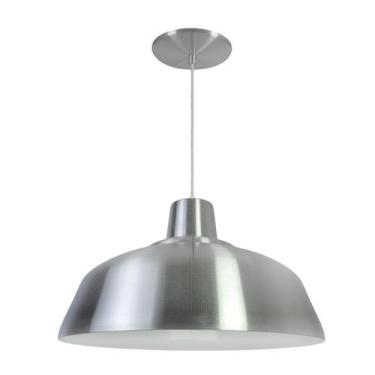 Imagem de Luminária Pendente Retro 34cm Com Interior Branco Brilho Com Fiação 11