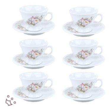 Imagem de 10 Xícaras De Cafézinho C/ Pires Eterna Porcelana Schmidt - Porcelanas