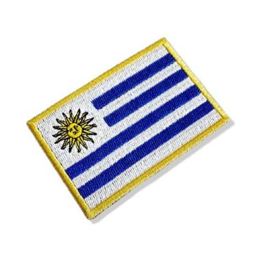 Imagem de BP0023-001 Bandeira Uruguai Patch Bordado 7,5x5,0cm - BR44