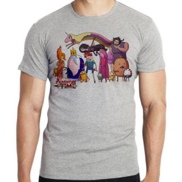 Imagem de Camiseta  Adventure Time todos personagens Blusa criança infantil juve