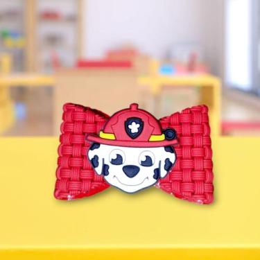 Imagem de Laço para cabelo infantil ou pet Patrulha Canina - Emborrachado, Verme