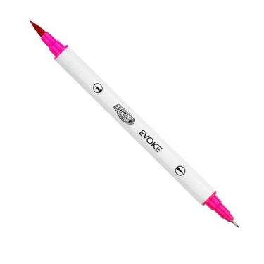 Imagem de Marcador Artístico Dual Brush Pen Evoke Ponta Extra Fina 0.4mm e Pince