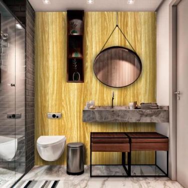 Imagem de Plastico Adesivo Papel De Parede Madeira Pinus Com 10 Metros - Win Pap