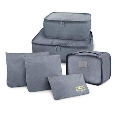 Imagem de 6 Kit 6 Peças Necessaire Organizadora Mala Viagem Travel Bag - OEM, Ci