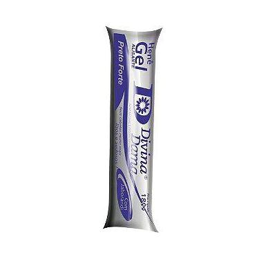 Imagem de Hene de Cabelo Gel Preto Forte Divina Dama 180g Bisnaga