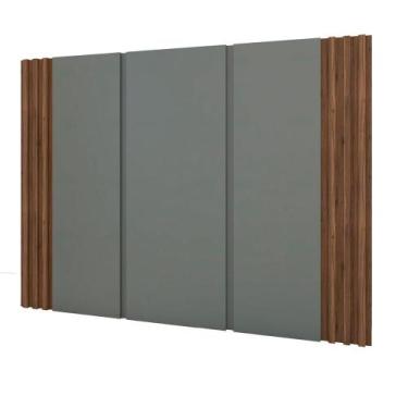 Imagem de Cabeceira Cama Solteiro Ripada 1,60m NCS 100% MDF Casa Lar - Casa Lar 