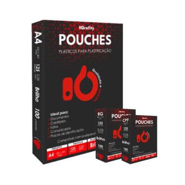 Imagem de Plastico Plastificação 100 Grafity 4 Cento CPF (Título Eleitor), 4 Cen