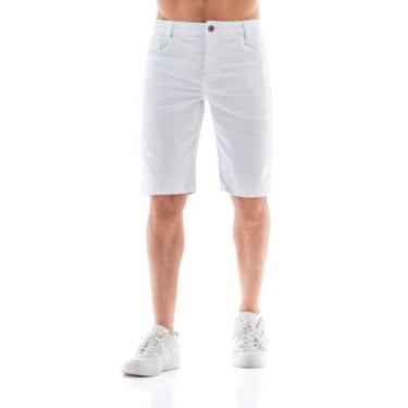 Imagem de Bermuda Collor Masculina Arauto Confort - Arauto Jeans, Branco, 44
