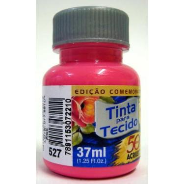 Imagem de Tinta Para Tecido 37ml Fosca - 527 Pink Acrilex, Unico