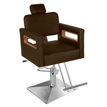 Imagem de Cadeira Toscana Prime Reclinável Base Quadrada - CC&S, Café