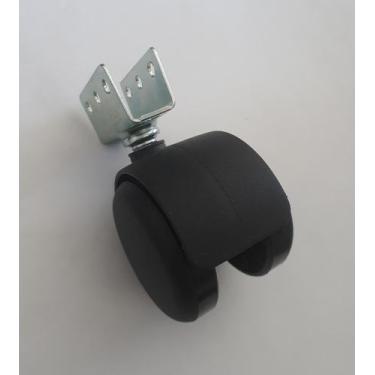 Imagem de Rodizio giratório para móveis roda de nylon canal u 16 mm s90 u mf até