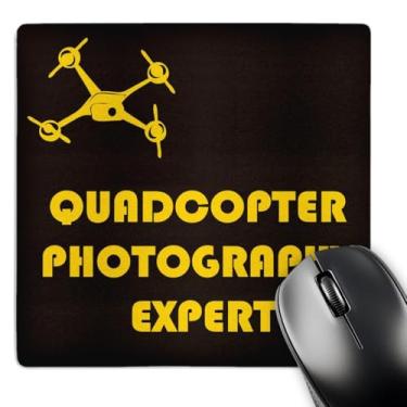 Imagem de 3drose Mouse pad preto e amarelo para especialista em fotografia quadriciclo
