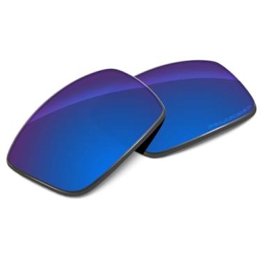 Imagem de Tintart Lentes de desempenho compatíveis com Oakley Gascan polarizadas gravadas, Azul safira - polarizado, Tamanho �nico