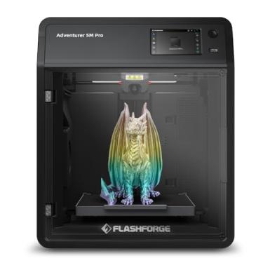 Imagem de FLASHFORGE aventureiro 5m pro 3d pinter, 600 mm/s de alta velocidade com sistema de impressão totalmente automático de 1 clique, extrusora direta destacável rápida de 280°c, resfriamento de