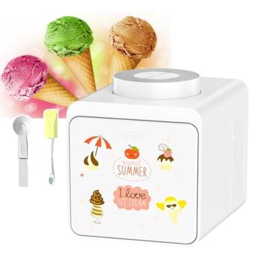 Imagem de CHONGHAN 1000ml Mini MáQuina De Sorvete,MáQuina AutomáTica Sorvete De Iogurte Caseiro Diy,Usar Basta Fazer 30 Minutos,RemovíVel Para Limpeza,Pode Fazer Cerca De 12 Sorvetes Por Vez
