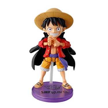 Imagem de Boneco colecionável BANDAI Spirits World x S.H. Figuarts Macaco D. Luffy, aproximadamente 75 mm, PVC e ABS, boneco pré-pintado