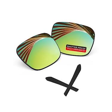 Imagem de iLikeo Lentes de reposição polarizadas de policarbonato PRO+ para óculos de sol Oakley Jupiter Squared OO9135 - Racing Gold