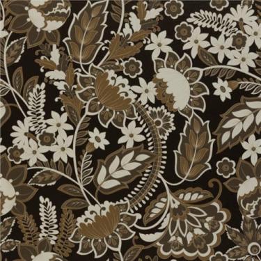 Imagem de Abyssaly Papel de parede floral vintage, 43,9 cm x 299,7 cm vinil autoadesivo, papel de parede decorativo, preto/marrom, papel de contato floral removível para parede, móveis, prateleiras, gavetas,